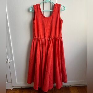 Alice and Ames size 8 red orange twirly dress